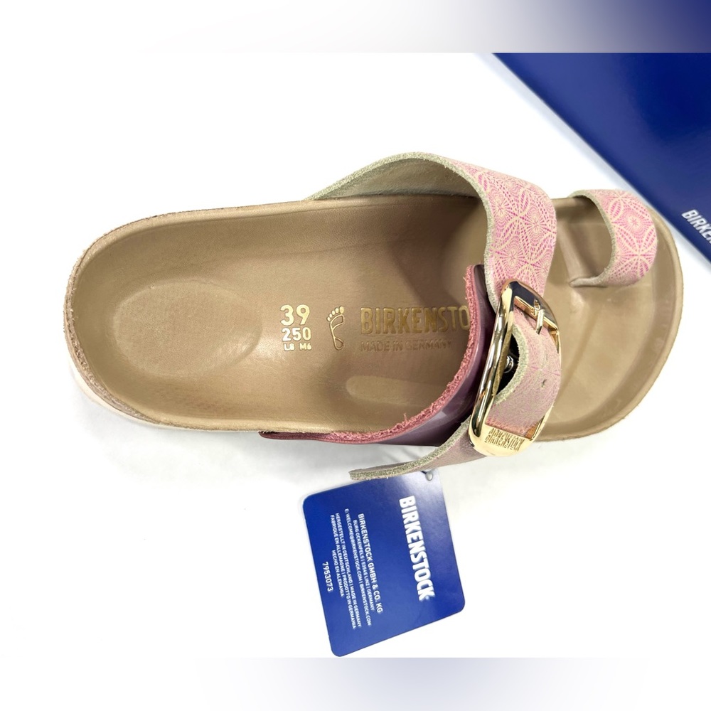 **SOLD**  RARE Birkenstock Miramar Big Buckle Rose Pink 39 Regular Women 8 Men 6 - Picture 8 of 16
